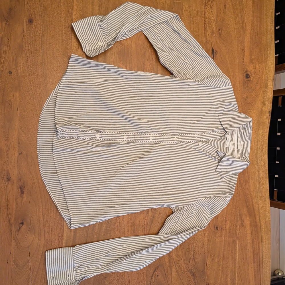 Liz Claiborne Striped Button-Up Shirt - Picture 4 of 7